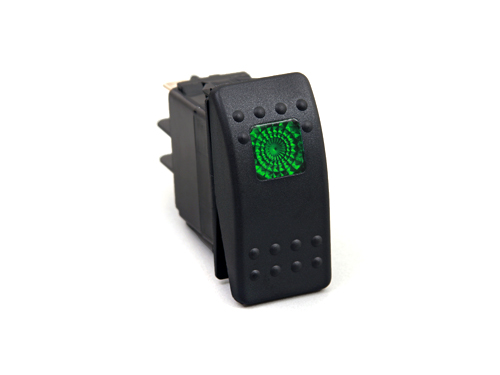 Interruptor basculante      verde (para la consola 0494.20)