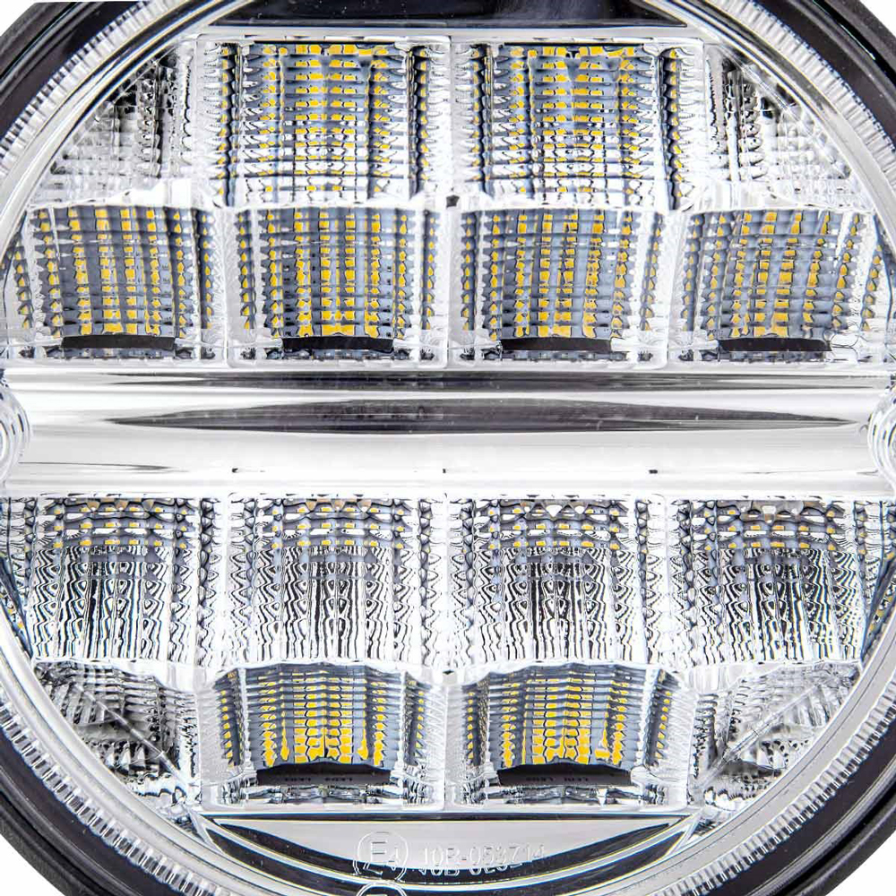 LED Arbeitsscheinwerfer rund      24W Flutlicht Offroad      mit EMV Zertifizierung