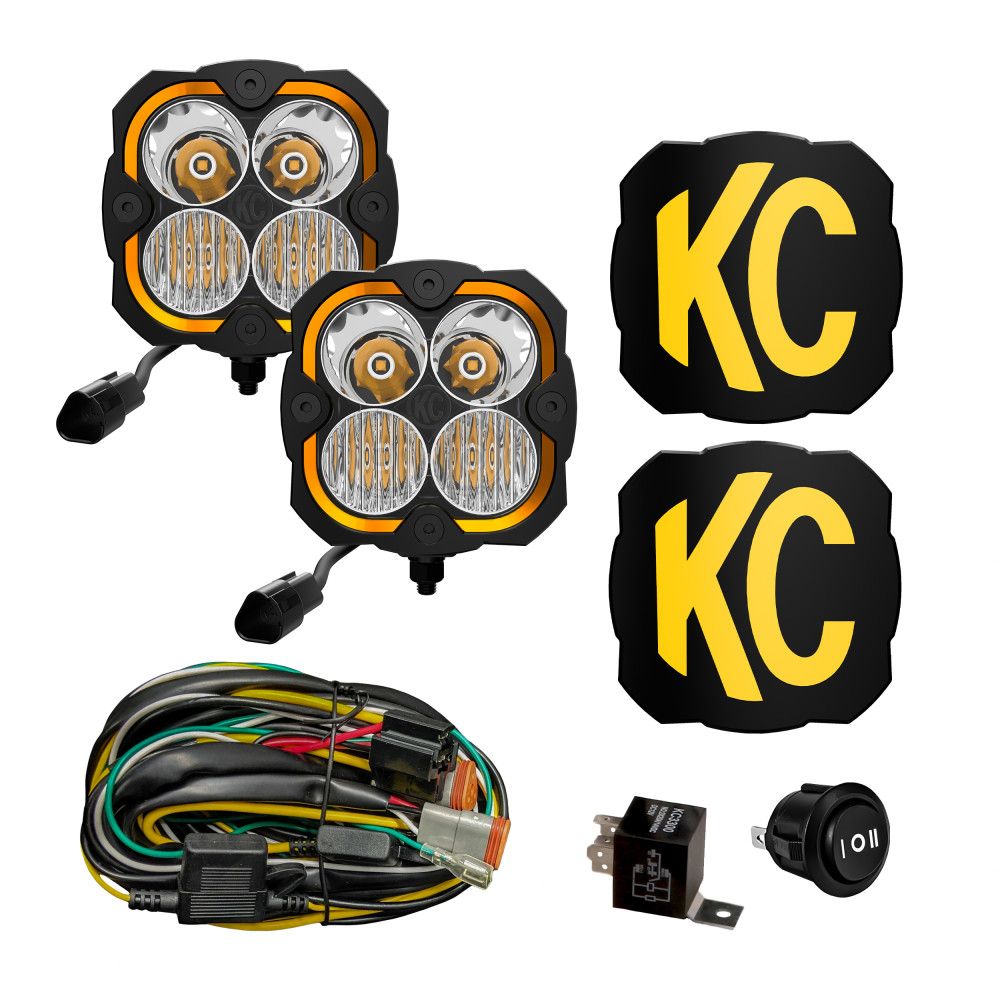 LED Scheinwerfer KC Flex Era 4      Set Combo