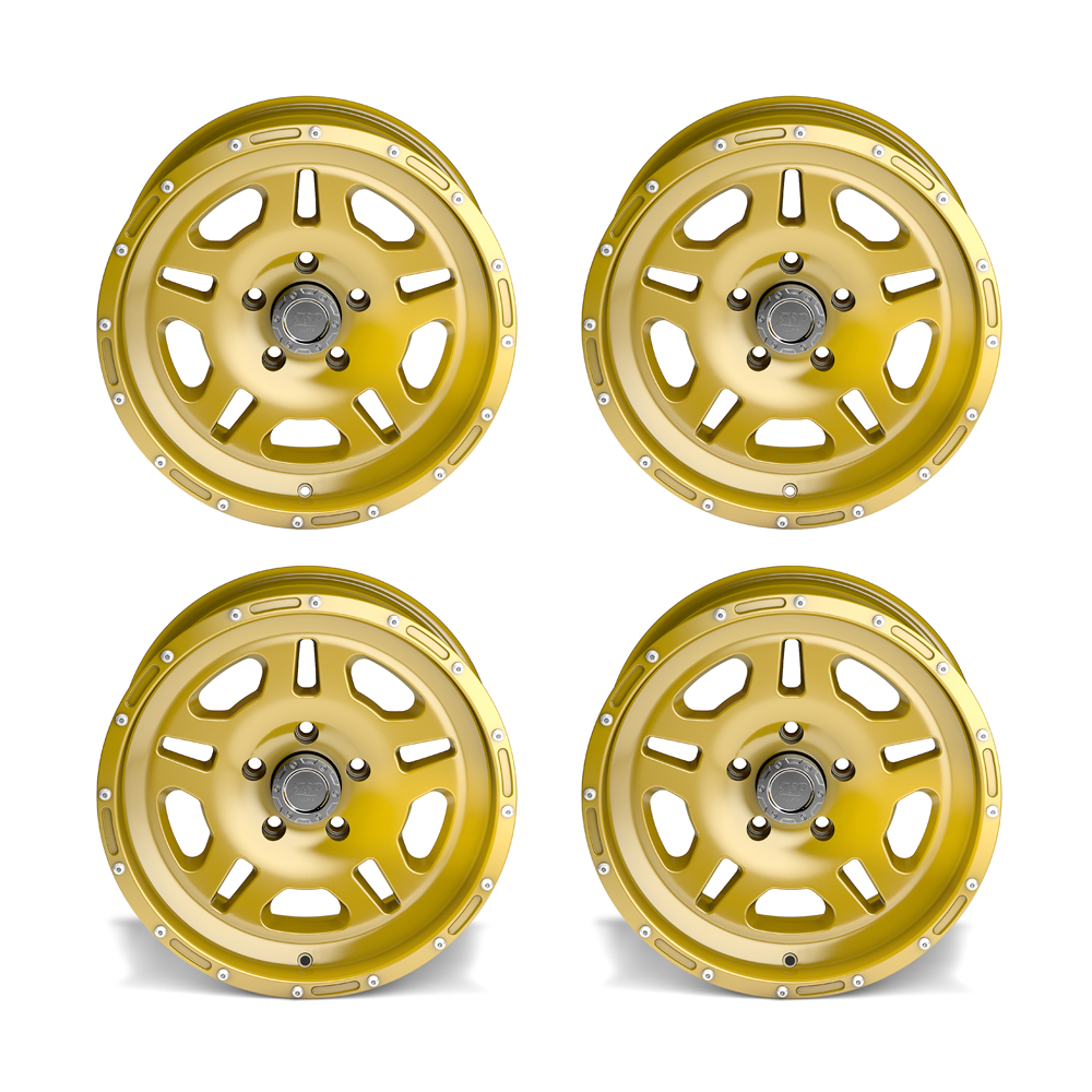 ASP Alloys Wheel alu set 1440      gold 8,5x17 ET +10 with TÜV-approved
