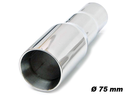 Tail Spout      Ø ID 2,25"   OD 75mm   26cm      stainless steel