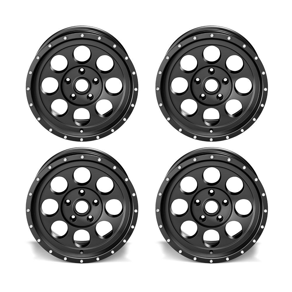 4x ASP Alloys Alloy wheel 1426      black 8,5x17 ET +32