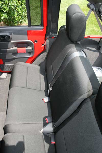 seat cover set      rear 4 doors      black