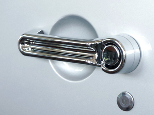 Protección de manilla de puerta      plástico/cromado 5 puertas