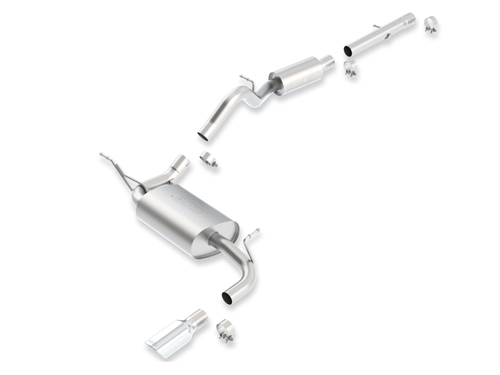 Cat back exhaust system      2.8-L. Diesel + 3.6-L.      stainless steel