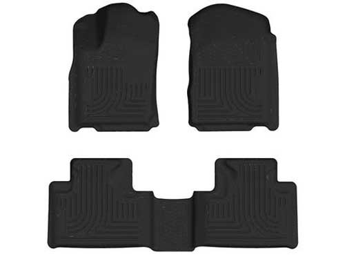 Molded Rubber Floor Trays      front and rear      black