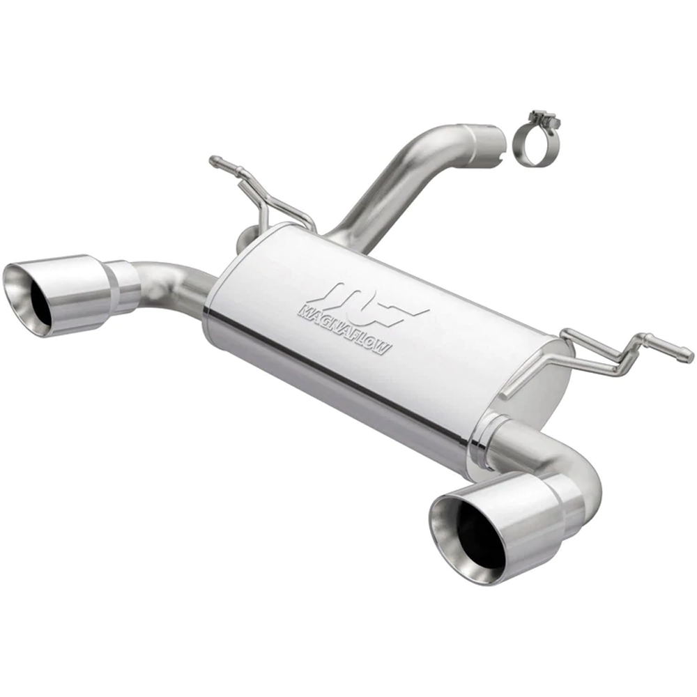 Cat back exhaust system dual tailpipe tip      stainless steel Street Series      Magnaflow