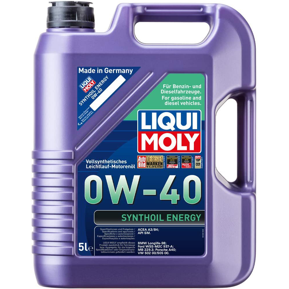 Engine oil      Synthoil Energy 0W-40      5000 ml