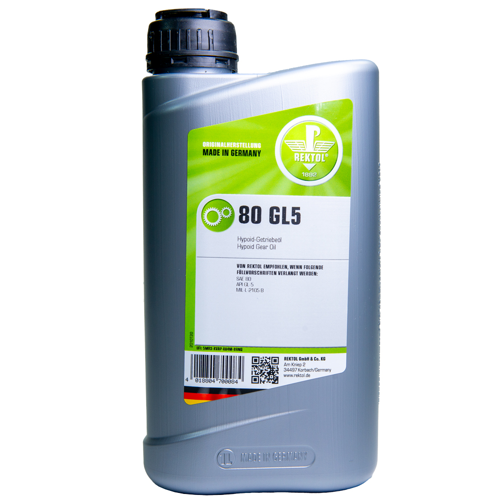 Alto rendimiento Aceite para engranajes hypoid      80 GL5      1000 ml